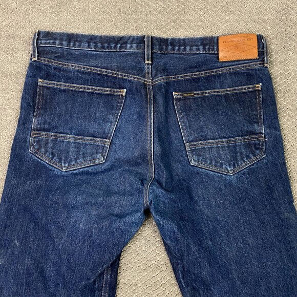 Filson Selvedge Jeans Men's 38 x 34 Fits 39 x 29 Blue Cotton Rail Splitter CC - Picture 7 of 15
